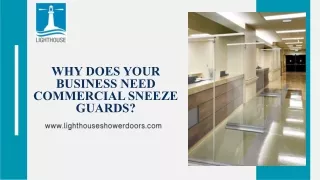 Why Does Your Business Need Commercial Sneeze Guards?