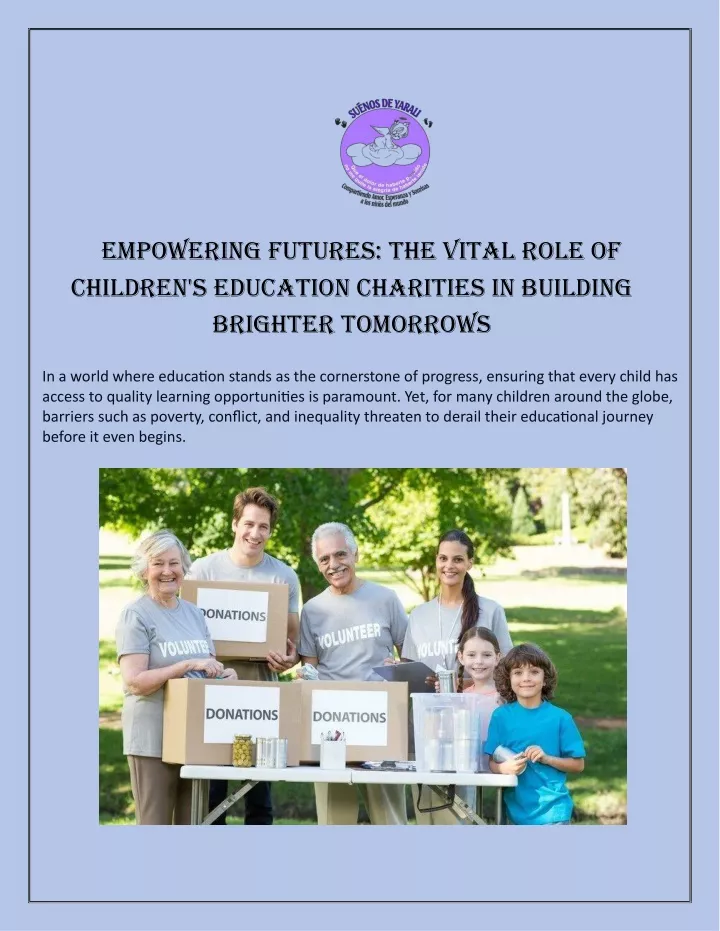 empowering futures the vital role of children