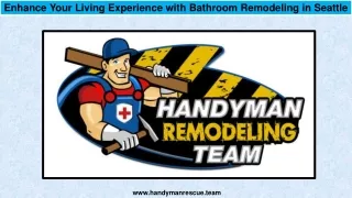 Enhance Your Living Experience with Bathroom Remodeling in Seattle