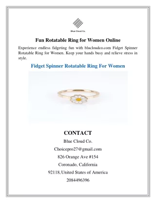 Fun Rotatable Ring for Women Online01
