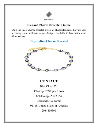 Elegant Charm Bracelet Online