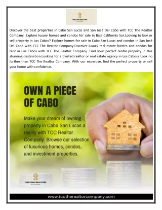 discover the best properties in cabo san lucas