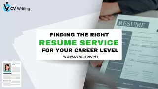 Finding the Right Resume Service for Your Career Level