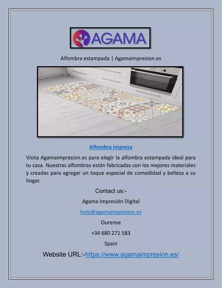 alfombra estampada agamaimpresion es