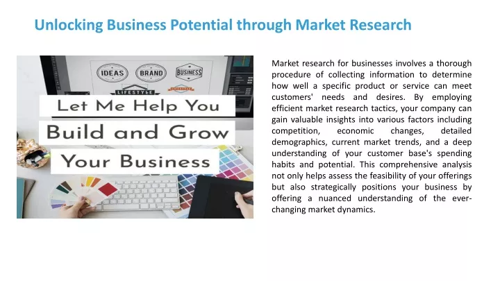 unlocking business potential through market