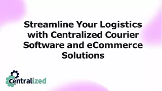 courier software and ecommerce logistics solutions