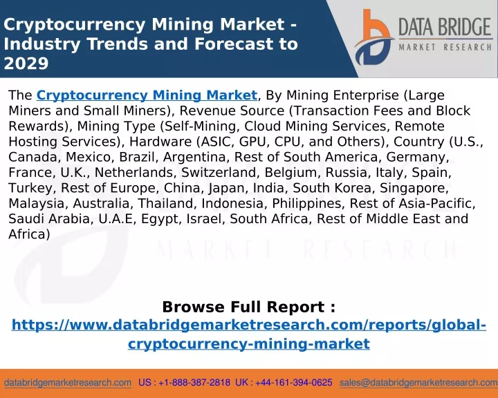 cryptocurrency mining market industry trends