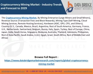 Cryptocurrency Mining Market