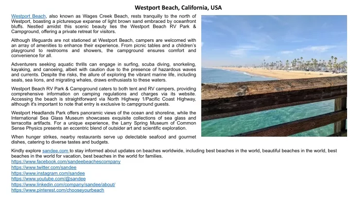 PPT - Explore Westport Beach: Camping, Fishing, Surfing & More ...