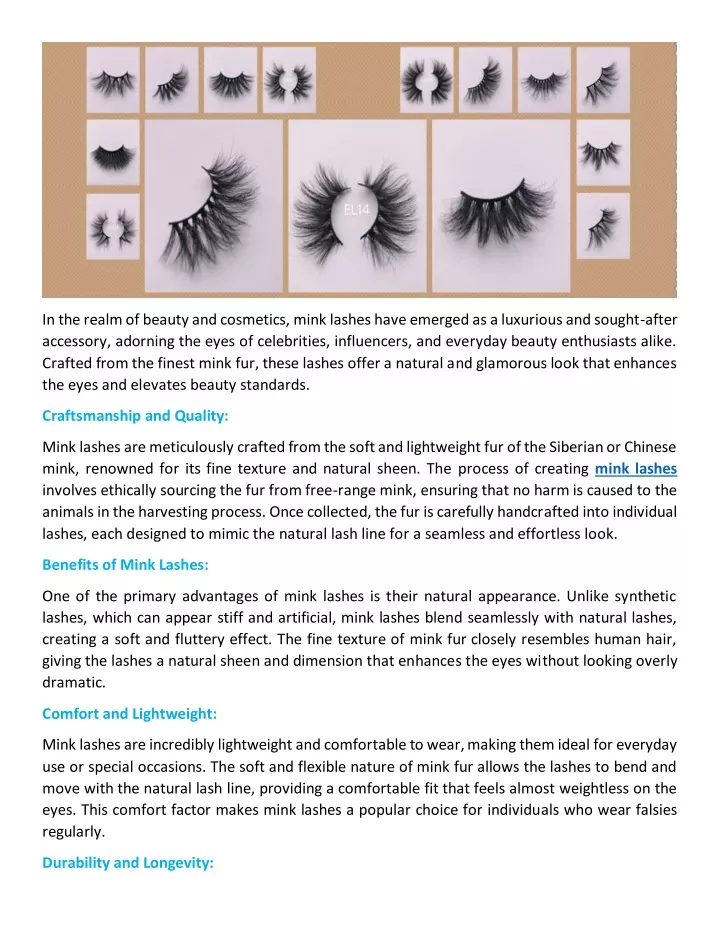 in the realm of beauty and cosmetics mink lashes