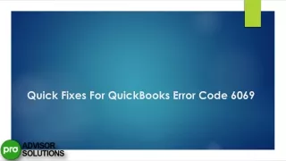 quick fixes for quickbooks error code 6069