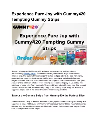 Buy Delta 9 THC Gummies Store Online | Gummy420.com