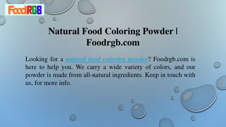 natural food coloring powder foodrgb com