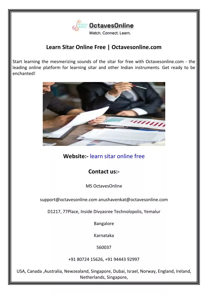 learn sitar online free octavesonline com