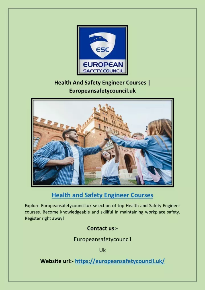 health and safety engineer courses