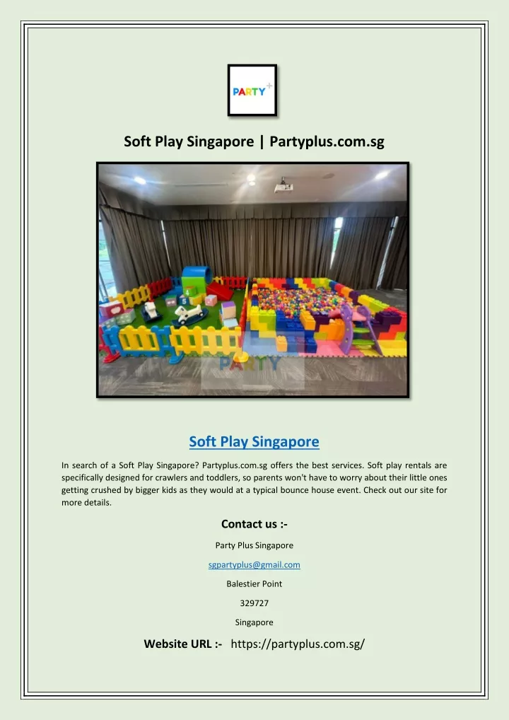 soft play singapore partyplus com sg