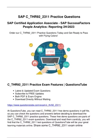 Superior C_THR92_2311 Exam Questions (March 2024) - Prepare for the Exam Now