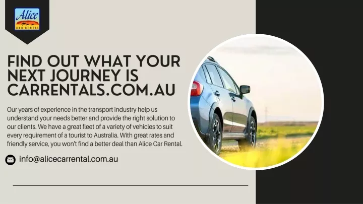 PPT - Find Out What Your Next Journey Is CarRentals.com.au PowerPoint ...