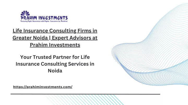 life insurance consulting firms in greater noida