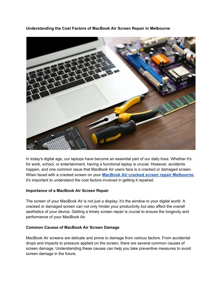 understanding the cost factors of macbook