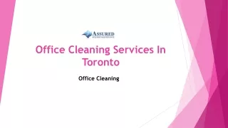 Office Cleaning Services | Office Cleaning Services in GTA