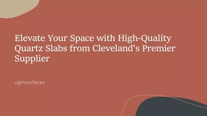 elevate your space with high quality quartz slabs from cleveland s premier supplier