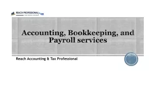 Accounting, Bookkeeping, and Payroll services In Oakville |