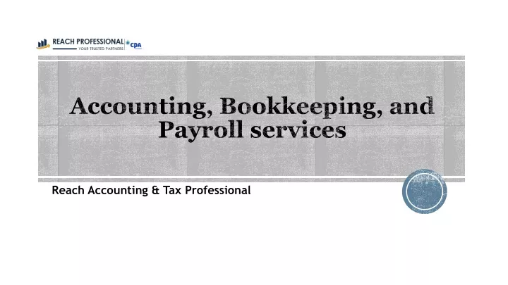 accounting bookkeeping and payroll services