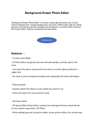 Background Eraser Photo Editor