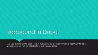 Zepbound In Dubai