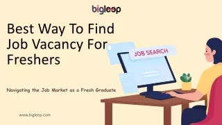Best Way To Find Job Vacancy For Fresher