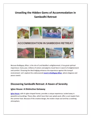 Best Resort in Bodhgaya: Hidden Gems in Accommodation