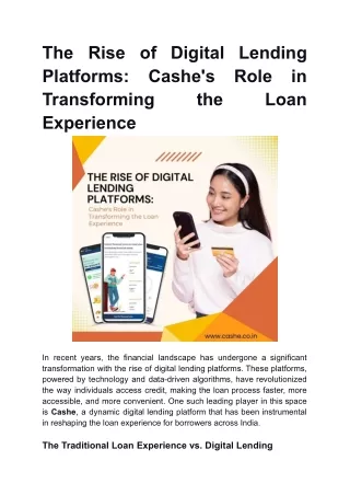 The Rise of Digital Lending Platforms_ Cashe's Role in Transforming the Loan Experience (1)