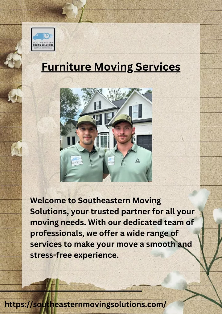 furniture moving services