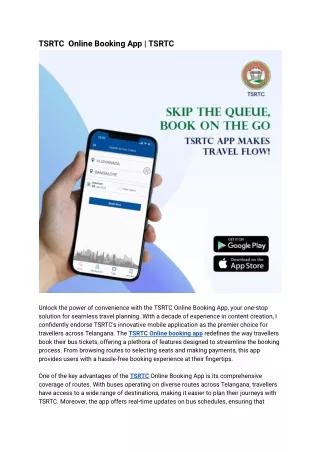 TSRTC  Online Booking App _ TSRTC
