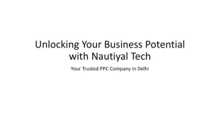 Innovative PPC Solutions by Nautiyal Tech