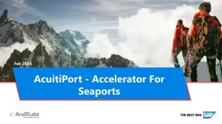 AcuitiPort - Accelerator For Seaports