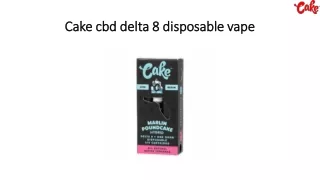 Cake cbd delta 8 disposable vape