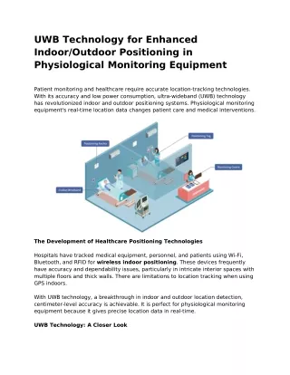 UWB Technology for Enhanced Indoor and Outdoor Positioning in Physiological Monitoring Equipment