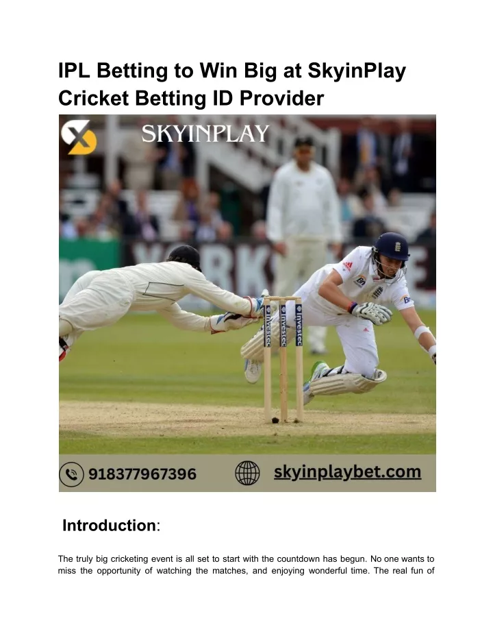 ipl betting to win big at skyinplay cricket