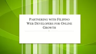 partnering with filipino w eb developers for online growth