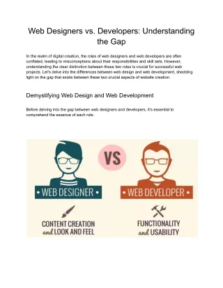 Web Designers vs. Developers_ Understanding the Gap