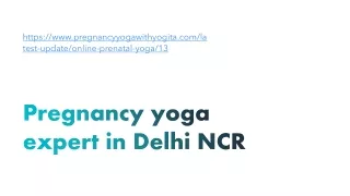 Pregnancy yoga expert in Delhi NCR