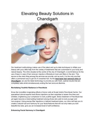 Elevating Beauty Solutions in Chandigarh