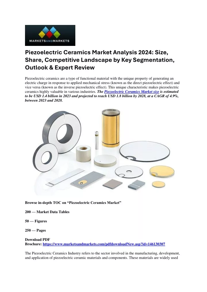 piezoelectric ceramics market analysis 2024 size