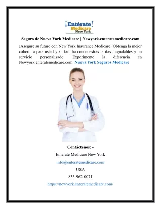 Seguro de Nueva York Medicare | Newyork.enteratemedicare.com