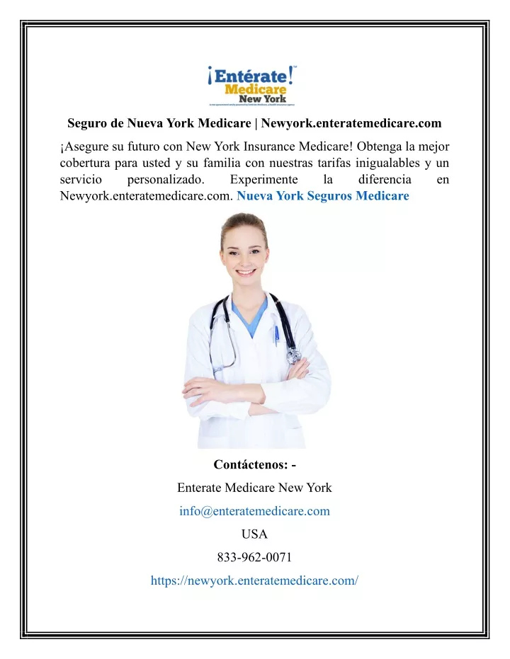 seguro de nueva york medicare newyork