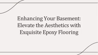Transform Your Basement with Stunning Epoxy Floors