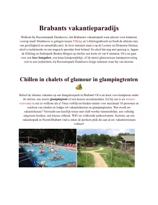 Vakantieaprk Brabant