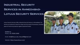 Industrial Security Services in Ahmedabad, Best Industrial Security Services in